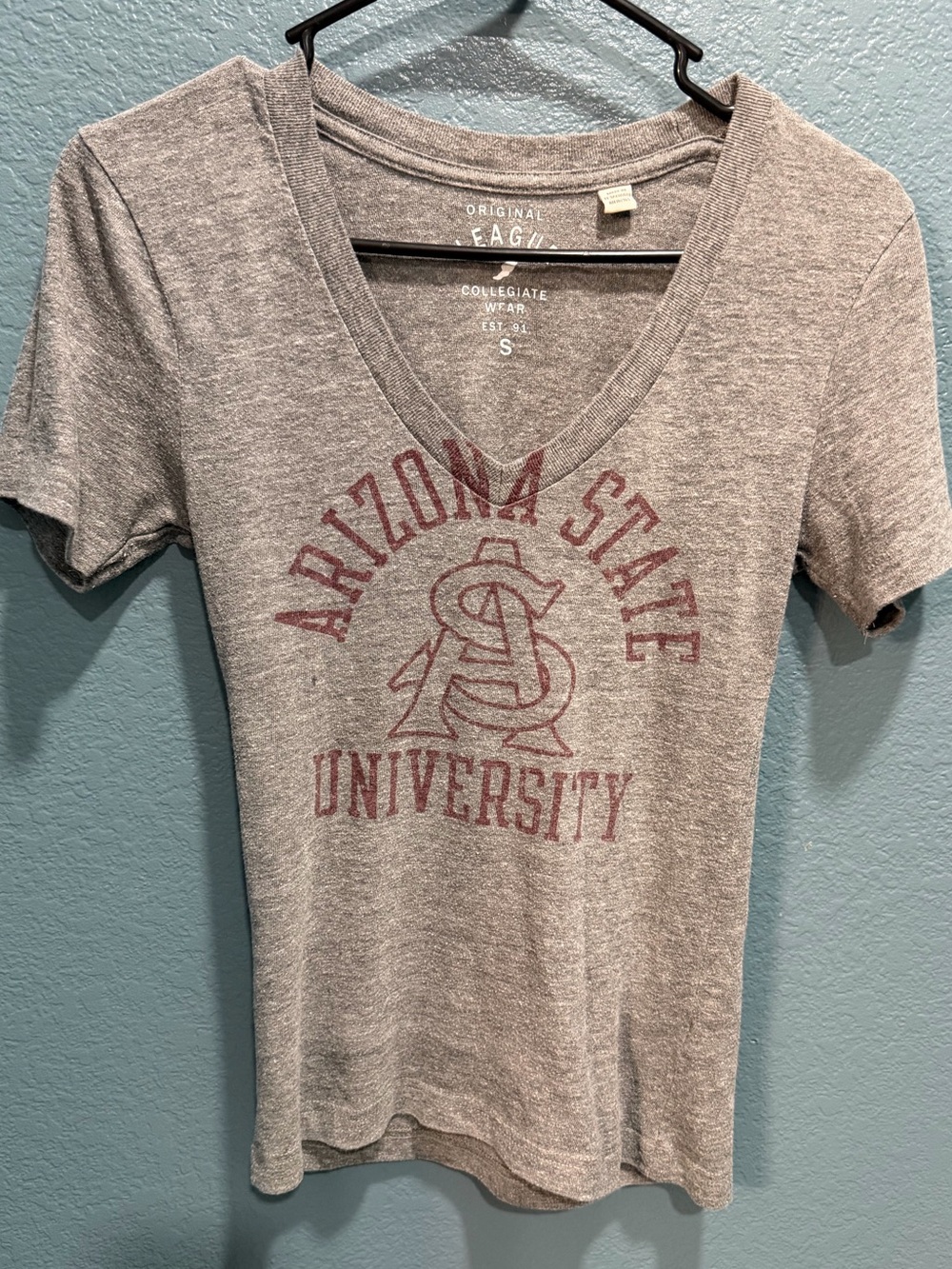 Arizona State University Gray V-Neck Tee by American Eagle